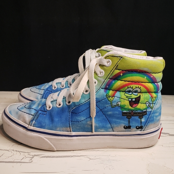 Vans X SpongeBob Sk8 Hi Imaginaaation - size 4.5 Youth or 6.5 Women's - Picture 2 of 16